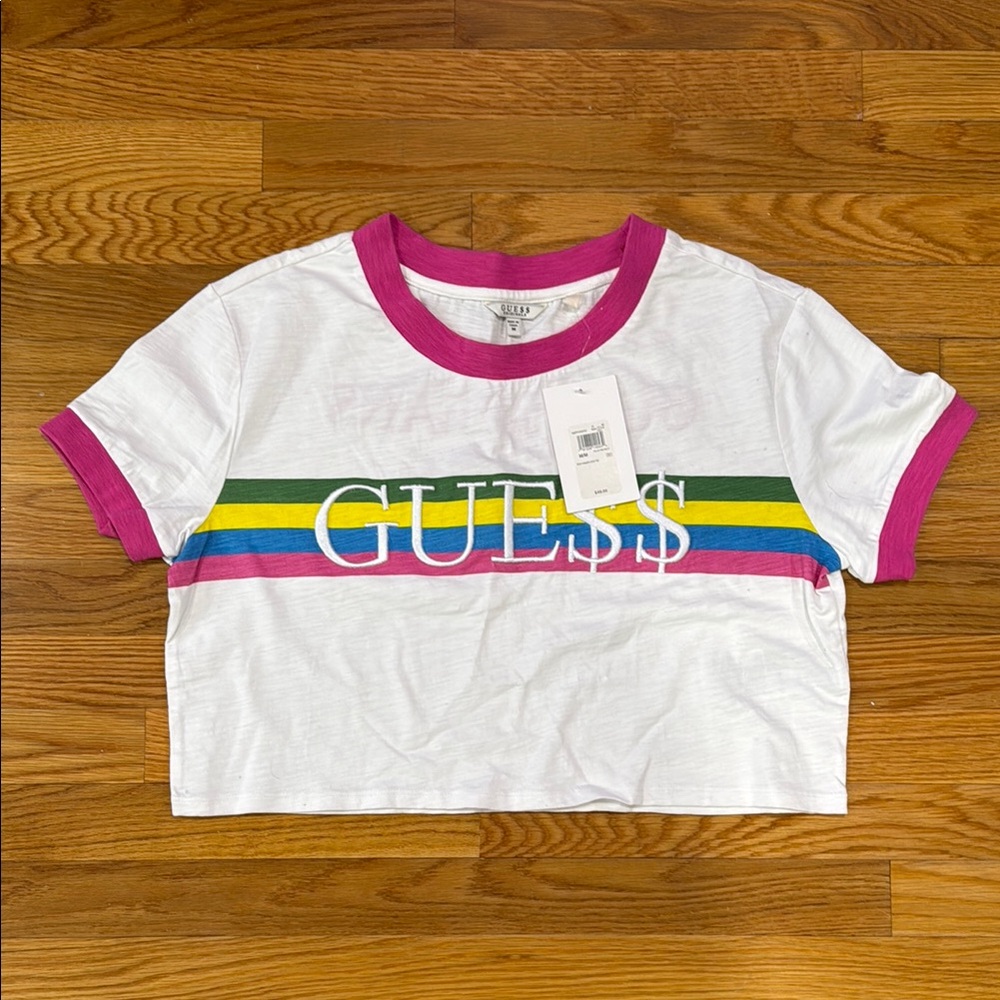 GUESS/asap rocky cropped tshirt
